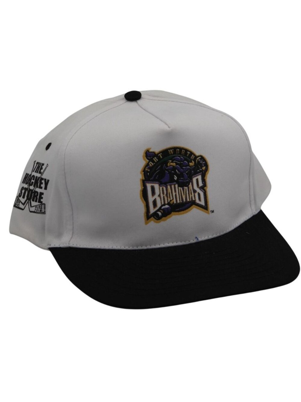 Vintage Fort Worth Brahmas The Hockey Store SGA Nissun Snapback Hat Cap